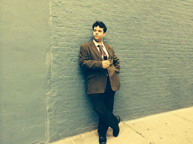 Our Dylan Thomas actor relaxing between takes